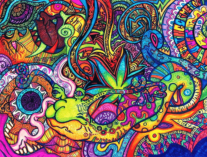 trippy twitter backgrounds, tumblr hippie HD wallpaper