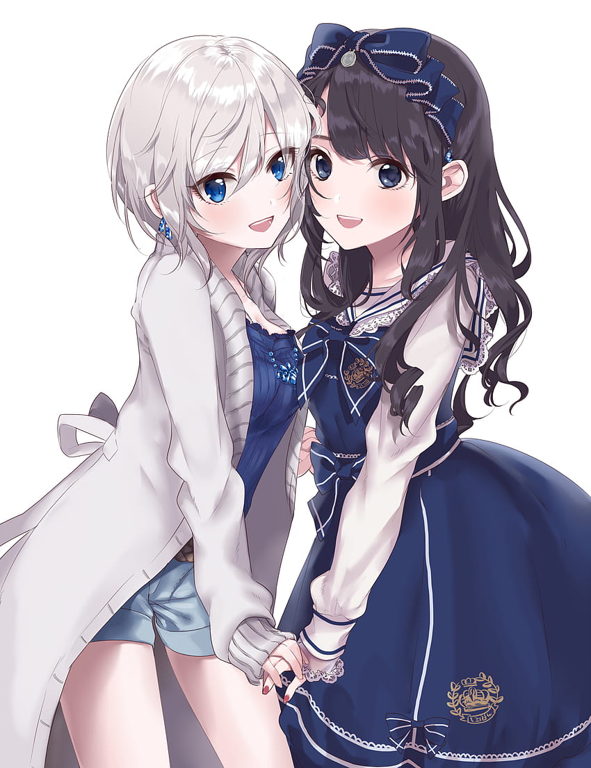 Of Two Anime Best Friends, anime girls best friend HD phone wallpaper |  Pxfuel