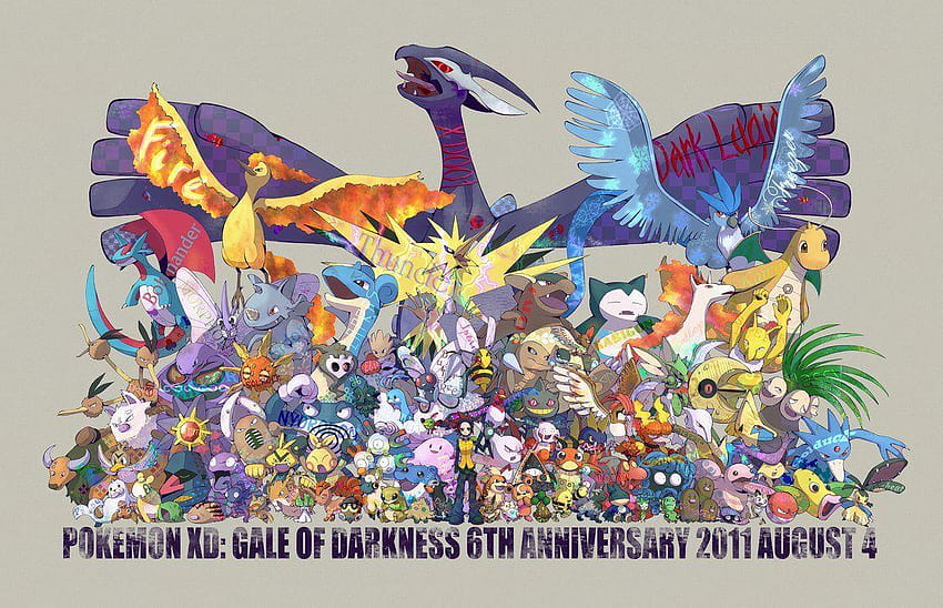 Pokemon XD 6th Anniversary by xxxsak HD wallpaper