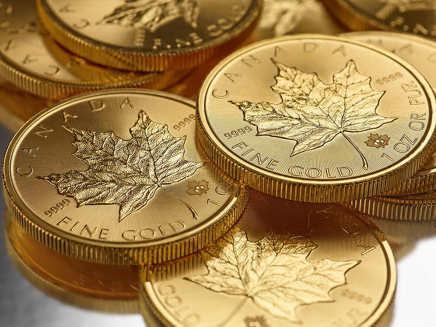 Kanada Altın Paraları ve HD duvar kağıdı