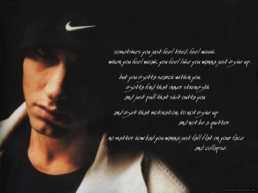 Eminem Sampai Saya Ciutkan Kutipan. Mengutip Gram, sampai Anda pingsan Wallpaper HD