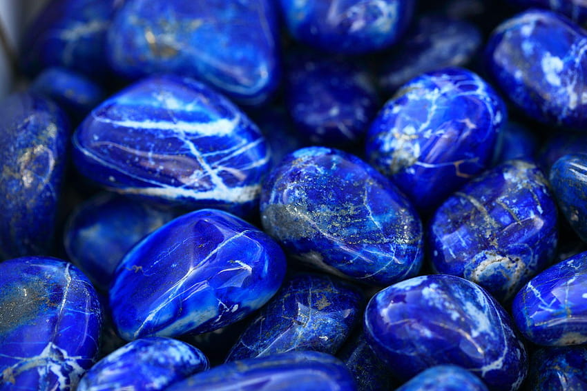 The Magic of Crystals, lapis lazuli stones HD wallpaper