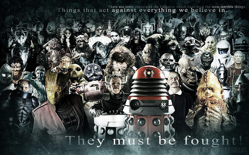 Doctor Who, villains collage HD wallpaper