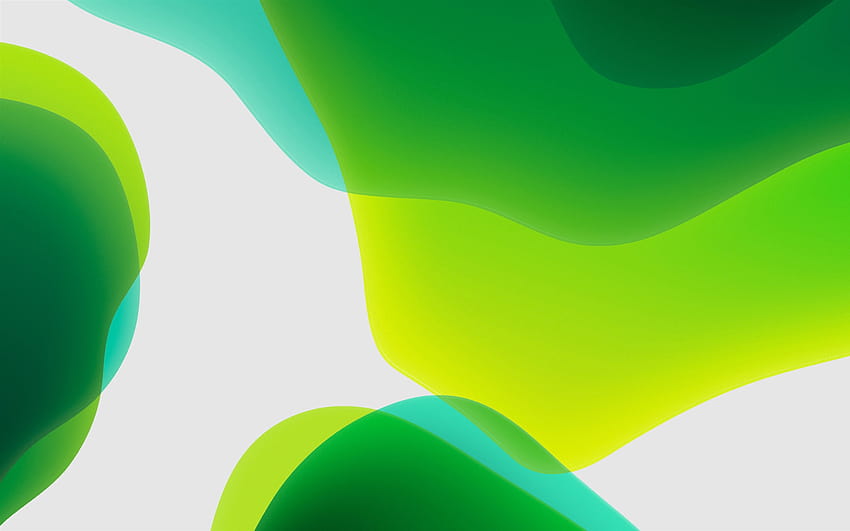 녹색 추상 파도, 추상 미술, 추상 파도, 창의적, 녹색 배경, 녹색 파도, 기하학적 모양, 해상도가 2880x1800인 녹색 그라데이션 배경. 고품질 HD 월페이퍼