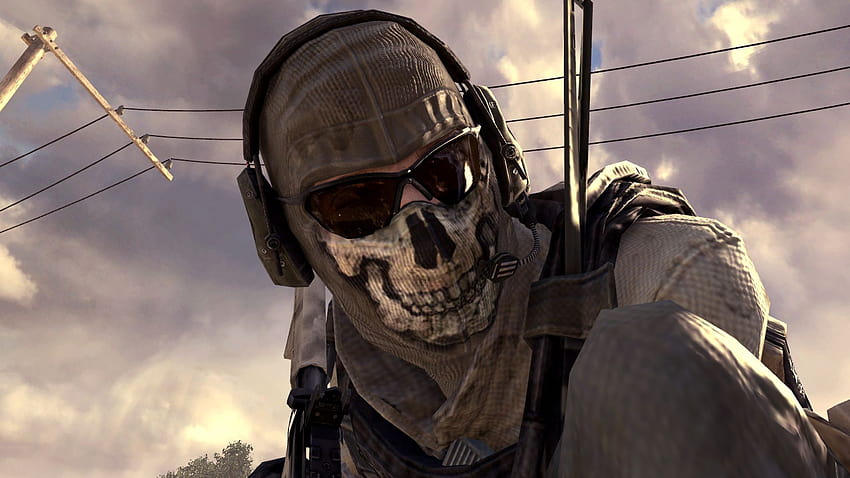 Call of Duty: Modern Warfare 2 - Ghost de perto 4K baixar papel de parede