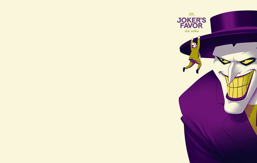 Joker, die animierte Serie, Batman: The Animated Series, Mark Hamill, Joker's favor, Service Joker , Abschnitt фильмы, Cartoon Joker HD-Hintergrundbild