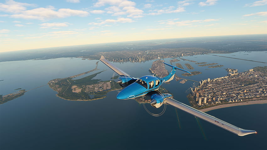 Microsoft Flight Simulator prende in giro gli eventi dell'anniversario e ritarda il prossimo aggiornamento mondiale, Microsoft Flight Simulator Top Gun Maverick DLC Sfondo HD
