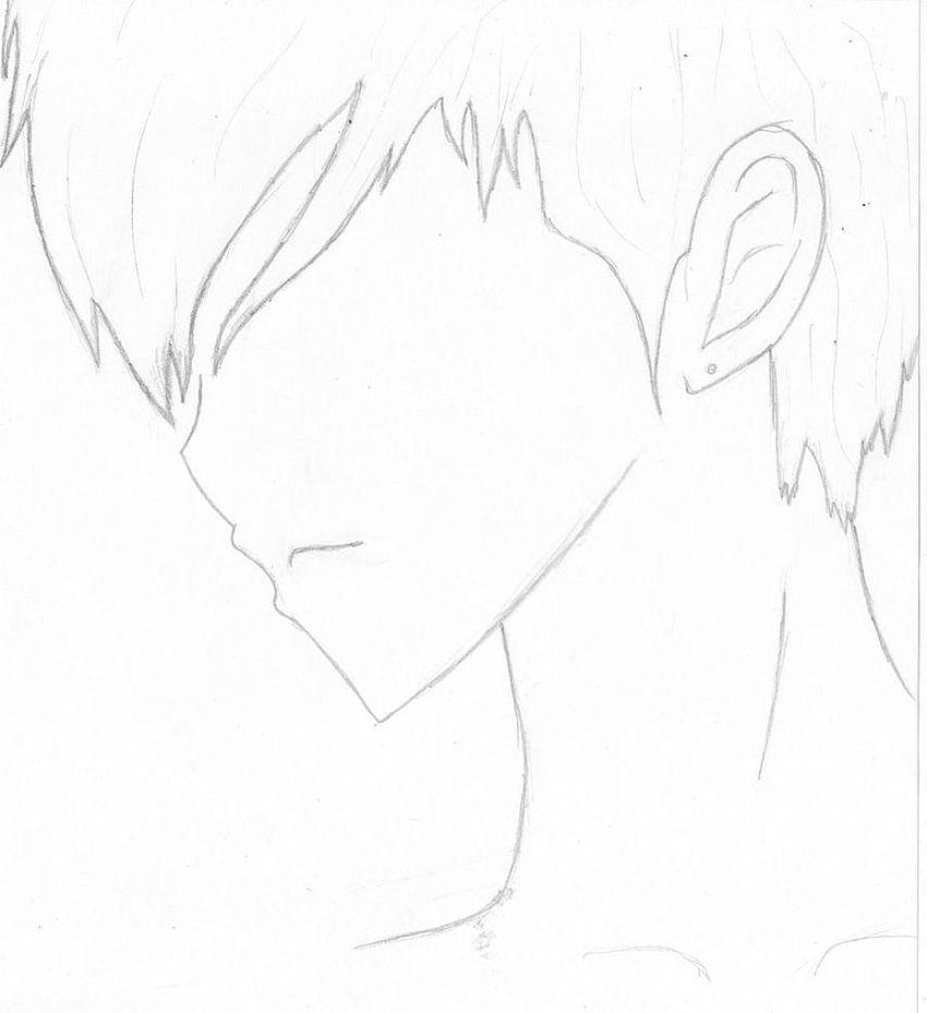 Side View Male Anime Face Drawing Tutorial Step by Step Drawing Guide by  runtyiscute1999  DragoArt