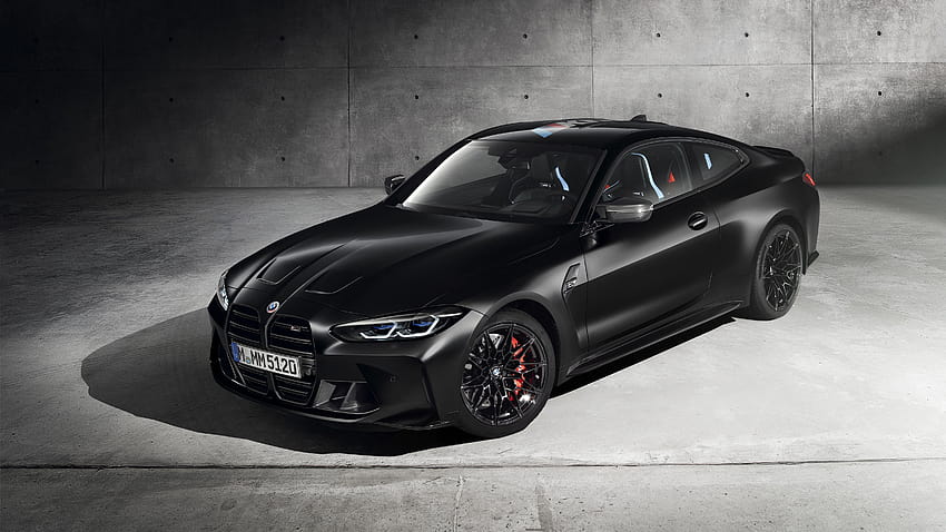 BMW M4 Competition , Black cars, 2020, Black/Dark, 2021 bmw m4 HD wallpaper