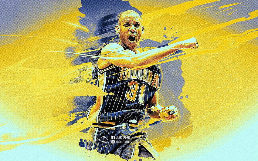 Reggie Miller NBA autorstwa skythlee Tapeta HD