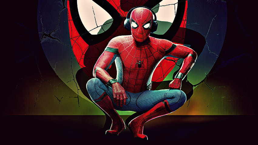 Spiderman With Headphones Superheroes HD wallpaper | Pxfuel