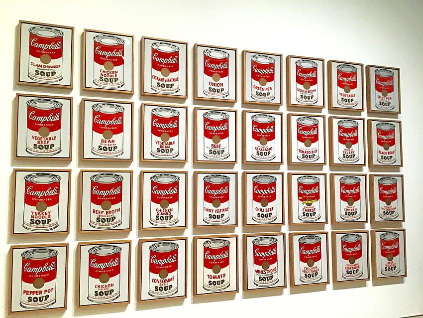 Andy Warhol, campbells soup cans HD wallpaper