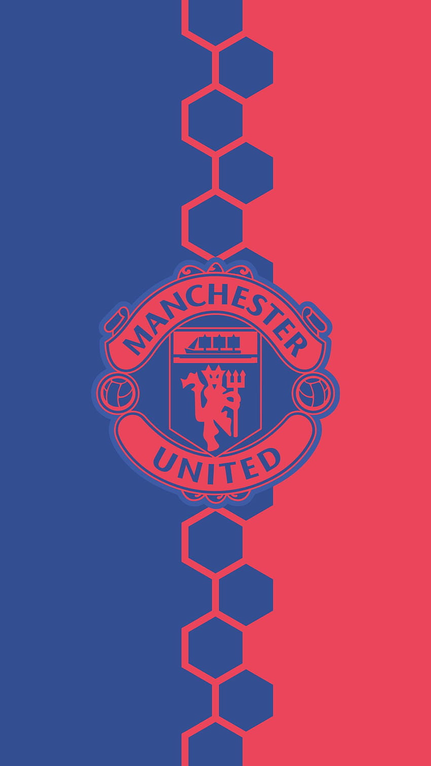 Лого на Манчестър Юнайтед, лого на Ман Юнайтед за мобилни устройства HD тапет за телефон