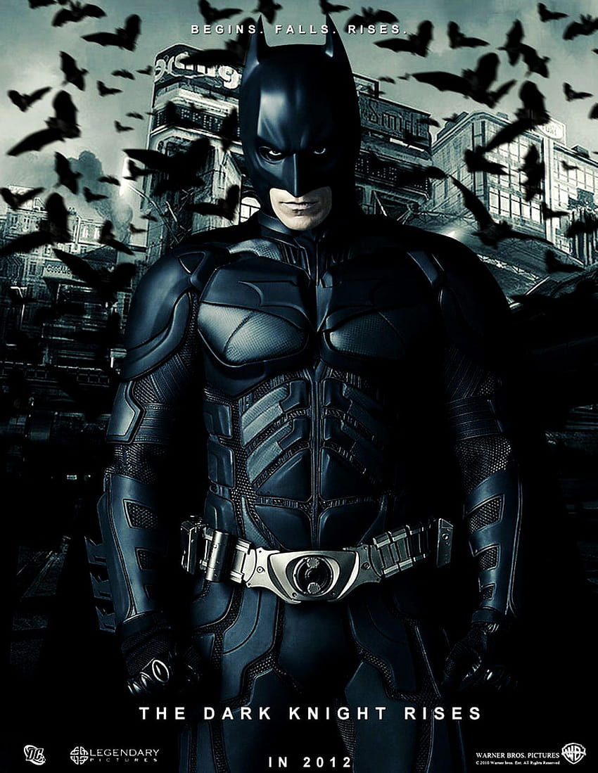 Batman The Dark Knight Rises, Batman chevalier noir Fond d'écran de téléphone HD