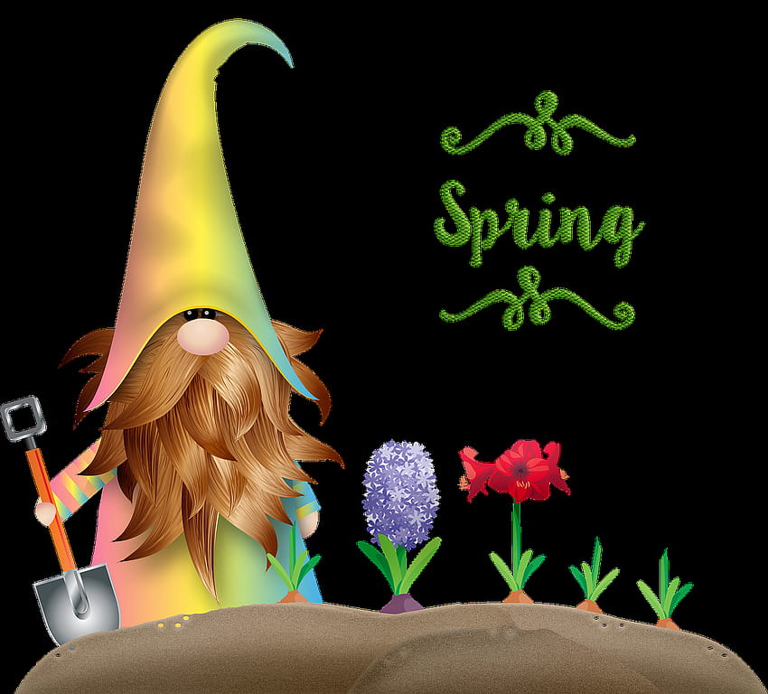 Spring Watercolor Illustration Cute Easter Gnomes Stock Illustration  1901810683  Shutterstock