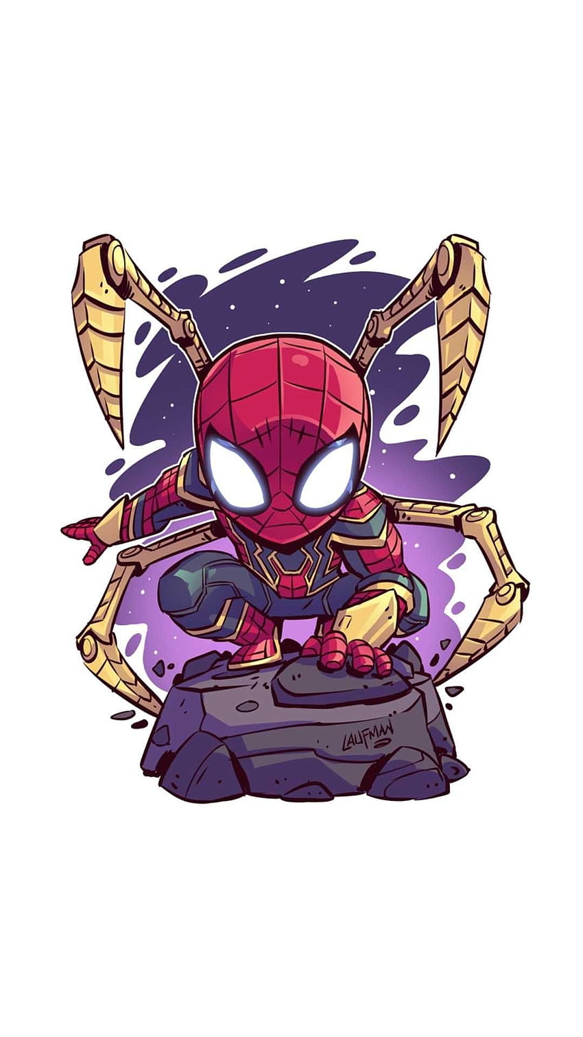 Chibi Cute Spiderman, homme araignée mignon Fond d'écran de téléphone HD