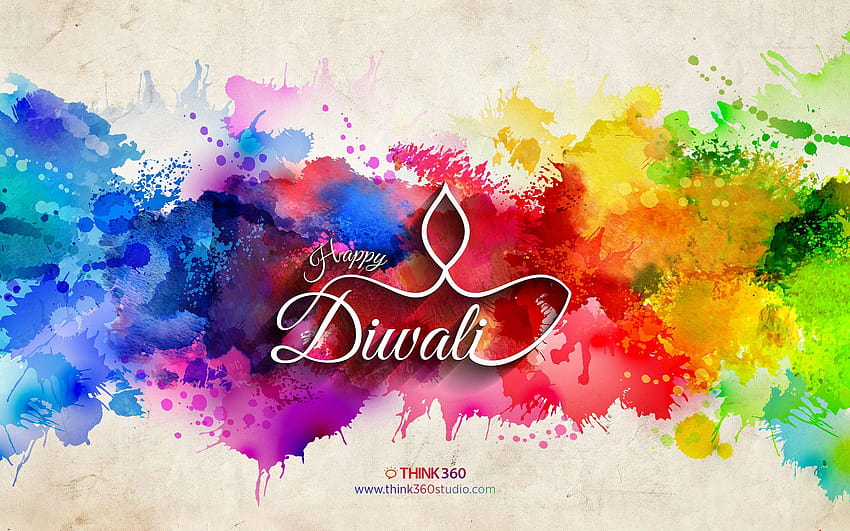 Happy Diwali Colorful 2014 By Prince Pal HD wallpaper