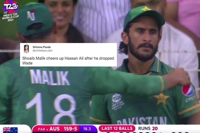 Shoaib Malik's Gesture Towards Hasan Ali After He Dropped Wade Wins Fans' Respect HD wallpaper