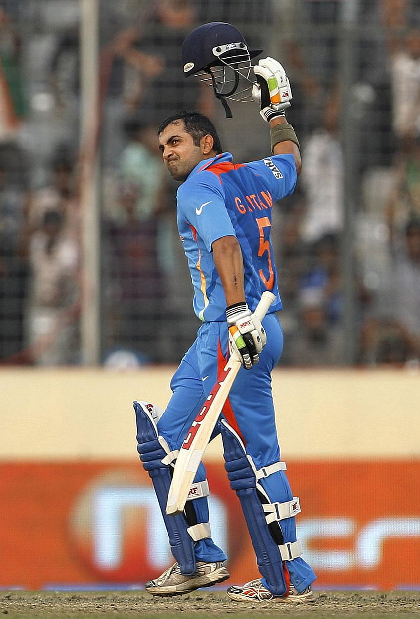 Gautam Gambhir bereitete Indien mit 100 aus 118 vor, Asien-Cup HD-Handy-Hintergrundbild