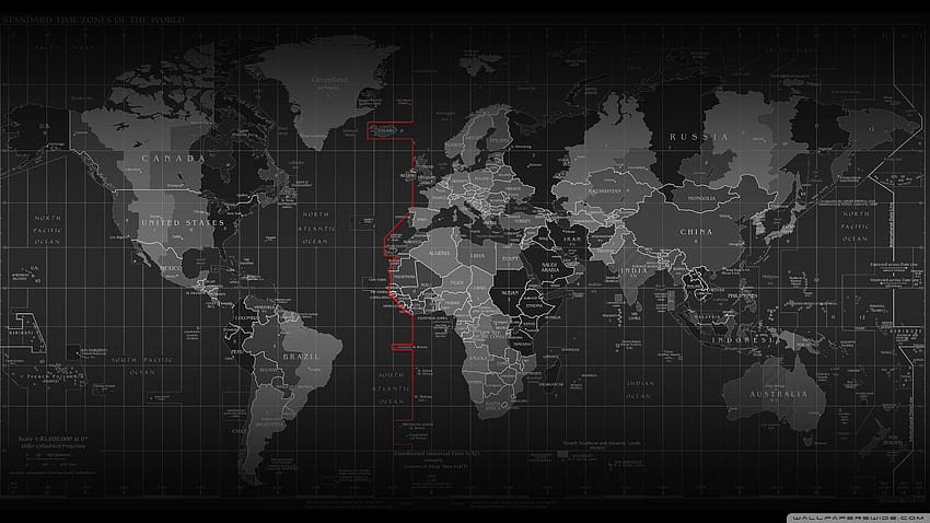 Time Zone Map ❤ for Ultra TV • Tablet, lenovo thinkpad HD wallpaper