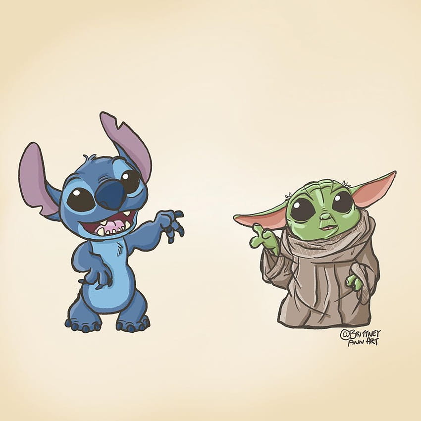 Stitch And Baby Yoda Wallpaper Laptop | gungeek.net
