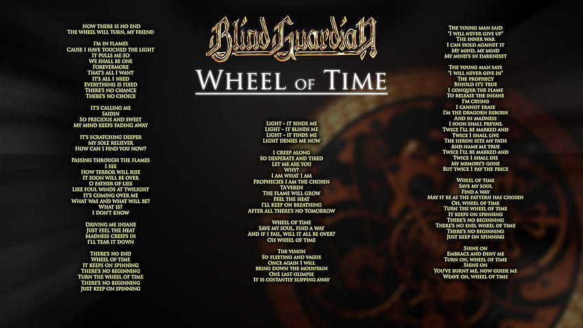 Blind Guardian, the wheel of time HD wallpaper