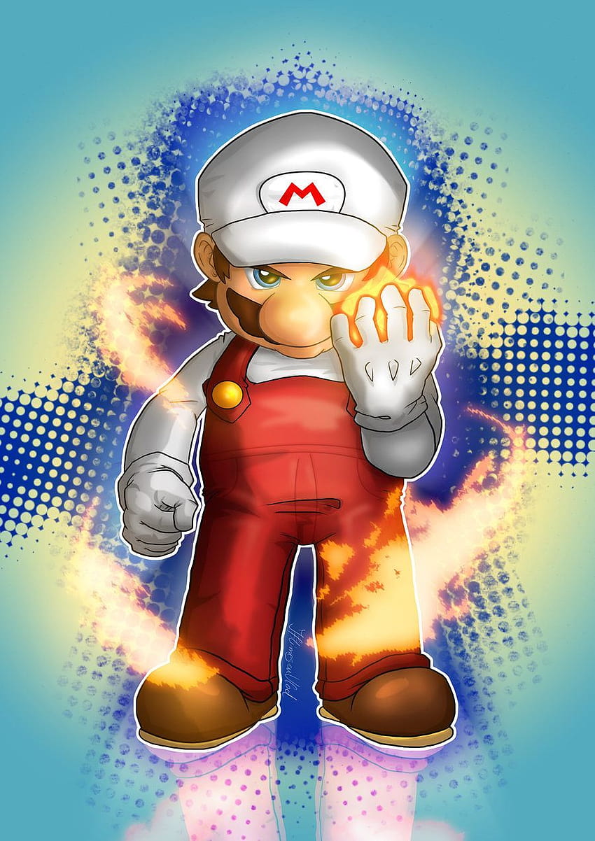 Mario Fire Starter by IAmSamael on @deviantART, mario mega strikers HD phone wallpaper