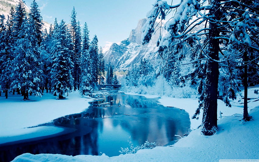 Winterscape posted by John Sellers, winterscapes HD wallpaper