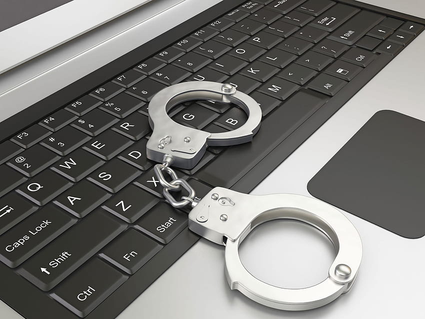 Polícia de crimes cibernéticos considera aplicativo para pessoas relatarem segurança e leis cibernéticas papel de parede HD