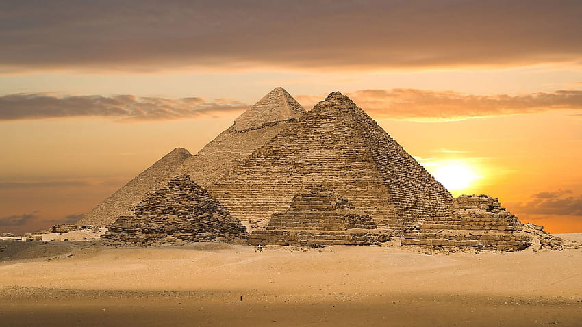 Wielkie piramidy, słynne miejsca komputerowe Tapeta HD