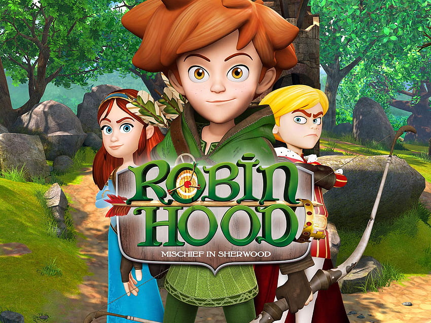 Ver Robin Hood: Travesuras en Sherwood, las travesuras de Robin Hood en los personajes de Sherwood fondo de pantalla
