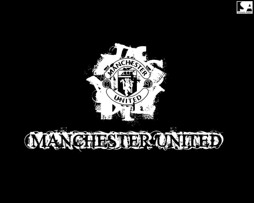 Man United, manchester united black HD wallpaper