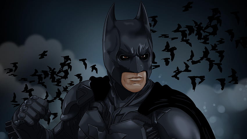 Christian Bale The Dark Knight super-héros , artiste Fond d'écran HD