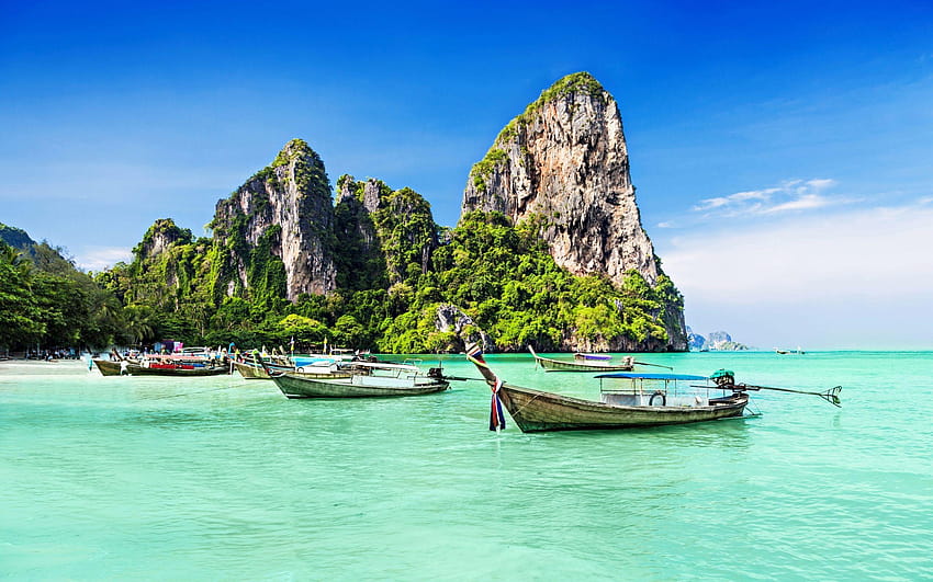 태국의 하이라이트를 즐기고 방콕, 파타야, 푸켓 해변을 경험하십시오. HD 월페이퍼