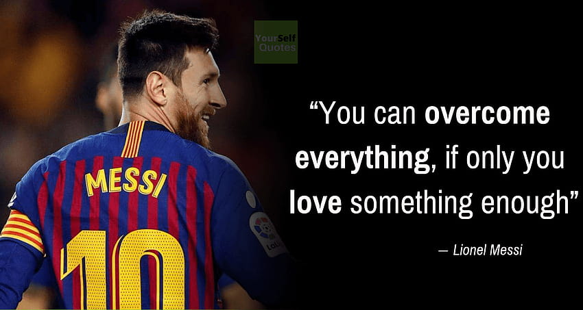 Lionel Messi zitiert über ein erfolgreiches Leben HD-Hintergrundbild
