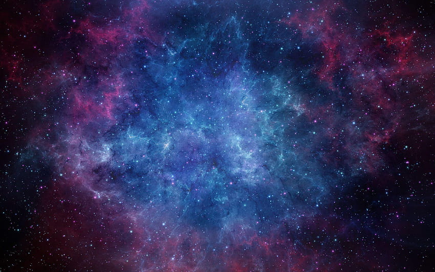 Galaxy Purple Blue Space 2468 Vollständige, blaue Galaxie HD-Hintergrundbild