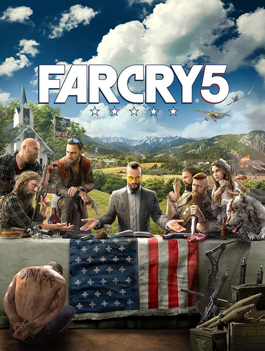 Far Cry Men 5 フラッグ ゲーム テーブル、far cry 5 mobile HD電話の壁紙