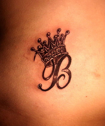 B Name Alphabet Tattoo Waterproof For Men and Women Temporary Body Tat   Temporarytattoowala