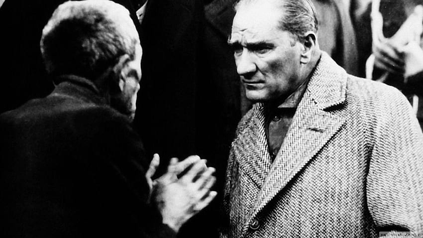 Mustafa Kemal Atatürk Schwarzweiß, Atatürk HD-Hintergrundbild