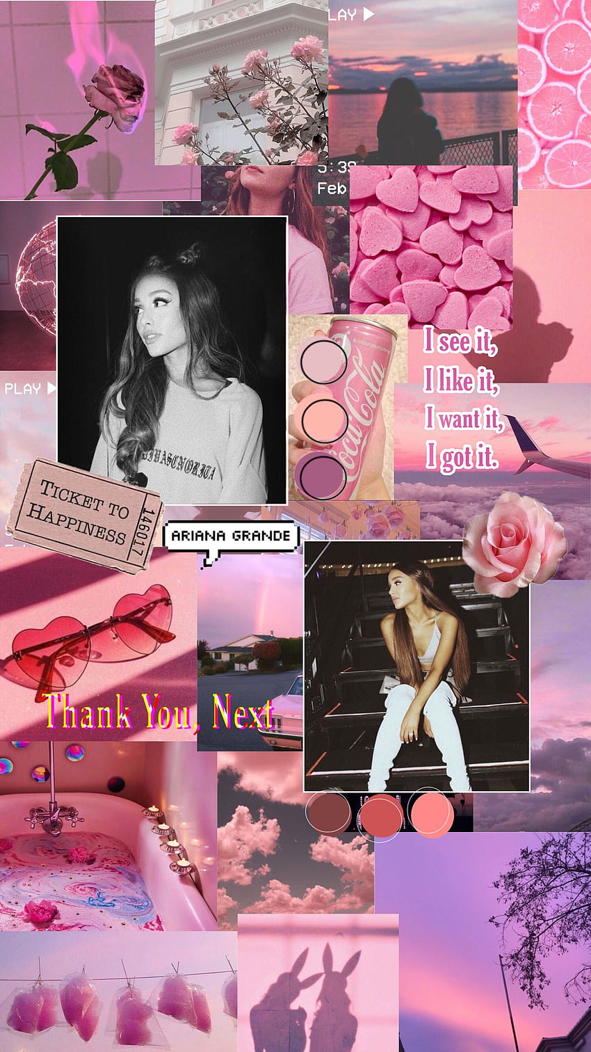 Ariana grande aesthetic, ariana grande collage HD phone wallpaper