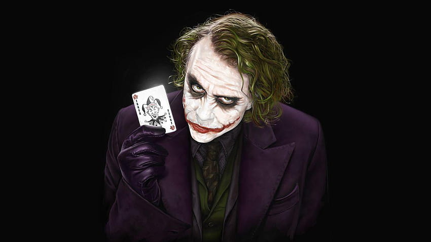 Joker, Heath Ledger, Mroczny Rycerz, Kreatywny, Joker Ledger Tapeta HD