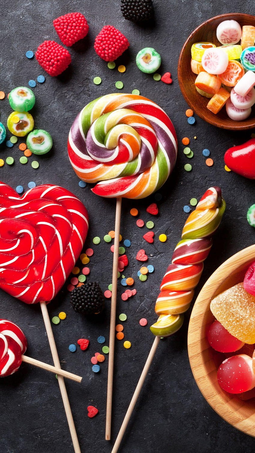 iPhone 7 Plus, candy lollipops HD phone wallpaper