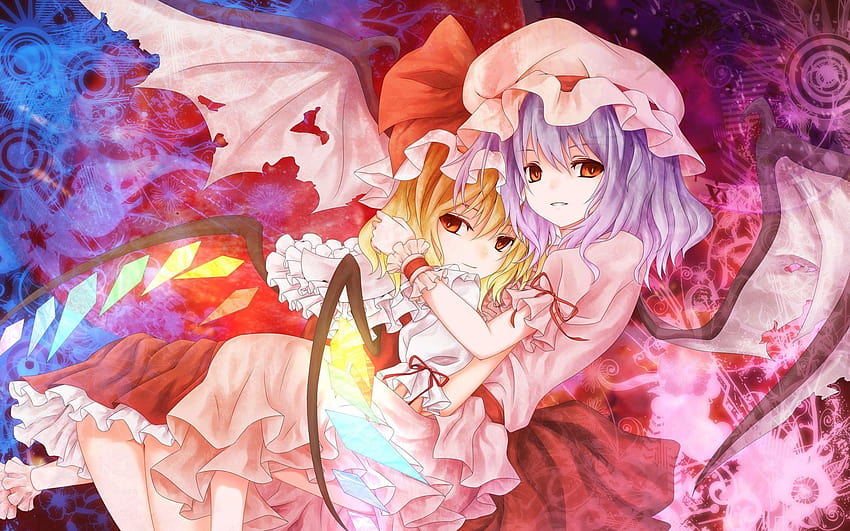 Anime Touhou Flandre Scarlet Remilia Scarlet HD wallpaper
