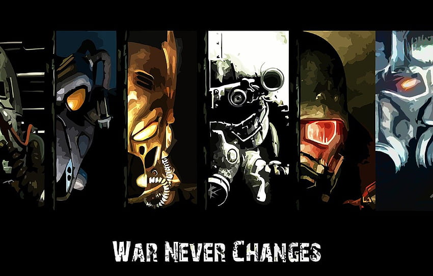 Fallout, Fallout 3, Fallout: New Vegas, Fallout 4, war never changes, Fallout 2 , section минимализм HD wallpaper