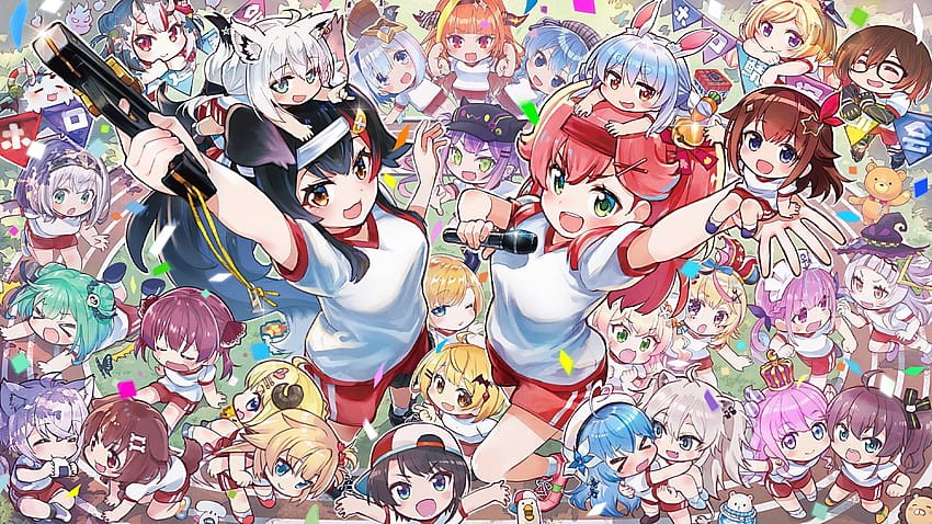 Ritratto Anime Anime Ragazze Arte Digitale Opera 2D Hololive, hololive id Sfondo HD