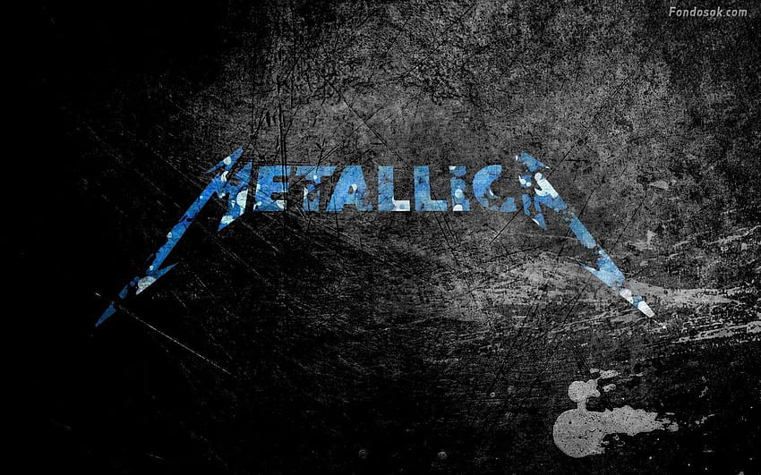 Panoramiczne logo zespołu metalowego Metallica, logo zespołu metalowego Tapeta HD