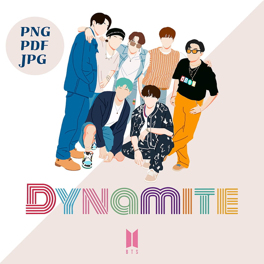 BTS Dynamite Clipart BTS Dynamite Logo Pegatina de dinamita BTS, dinamita bts 2021 fondo de pantalla del teléfono