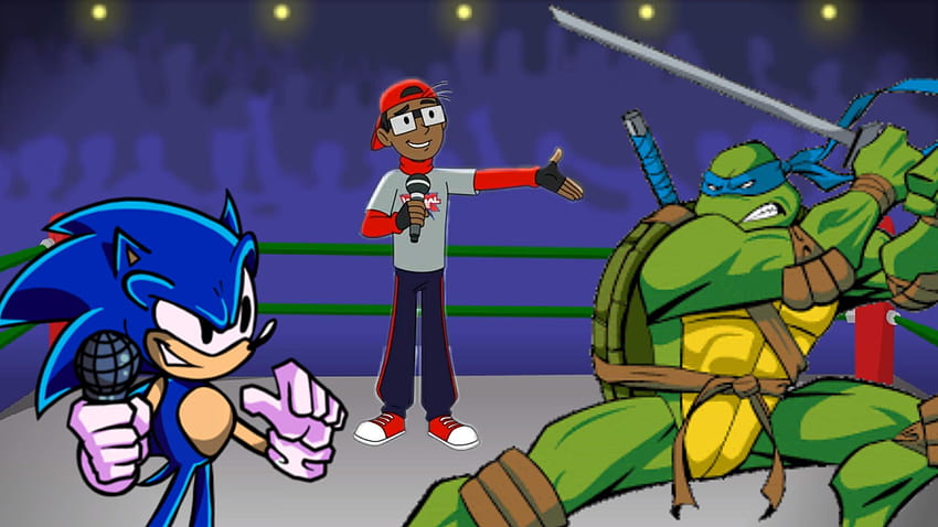 Cartoon Beatbox Battle Idea: Sonic Vs Leonardo : r/Verbalase HD wallpaper |  Pxfuel