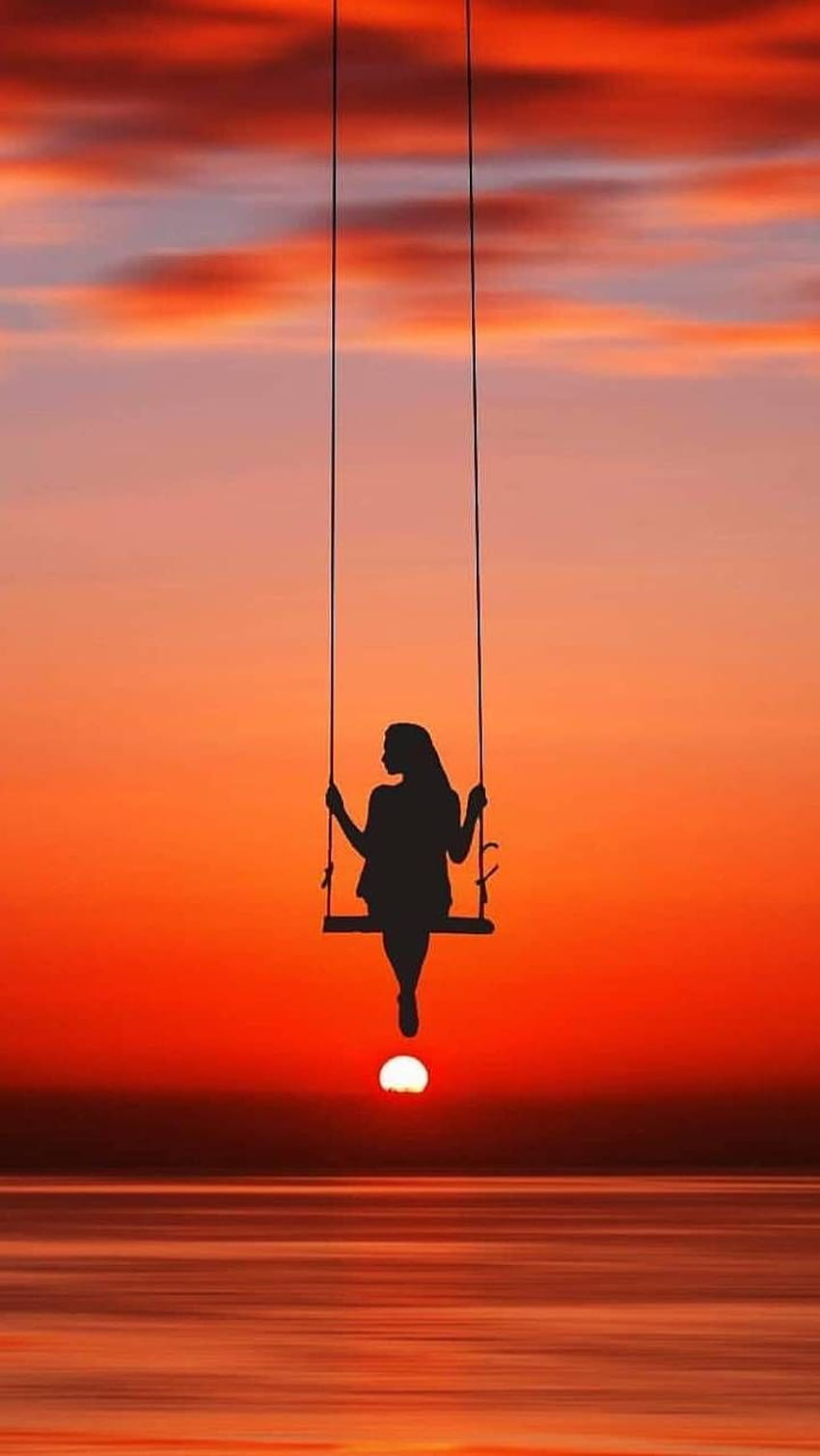 Girl on a swing by PjB2708, girl and swing HD phone wallpaper