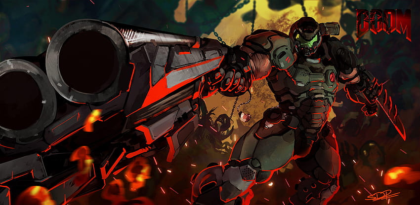 Doom Ewiges Videospiel HD-Hintergrundbild